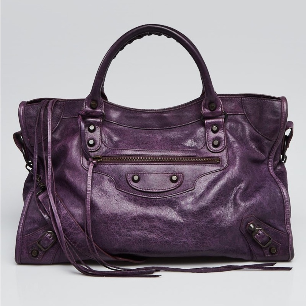 Balenciaga // Agneau Classic Hardware City Bag Sapphire fw08